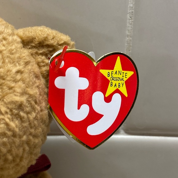 Beanie Baby - Brown Curly Bear WITH ERRORS Very Nice Looking! - Picture 2 of 7